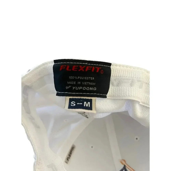 FLEXFIT Men's White Adjustable Fit Baseball Cap Size S-M - Picture 5 of 5